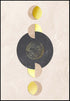 Moon Dots Demi-cercles Or véritable Poster